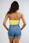 Pure Bliss Ribbed Bodysuit - Banana