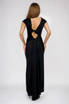 Calm Confidence Open Back Bodycon Maxi Dress - Black