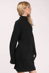 Cameo Change For Love Black Knit Sweater Dress