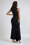 Confident Charm Sculpted Bodycon Maxi Dress - Black