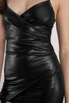 Dark Side Black Wrap Dress