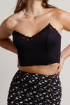 Date Night Black Lace Bustier Corset Top