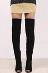 Delanie Black Suede Boots