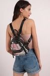 Holly Black Transparent Mini Backpack