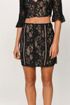 Lexy Black Lace Mini Skirt