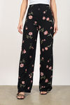 Where Did Our Love Grow Floral Pants - Black Multi