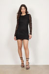 My Lace Or Yours Black Lace Bodycon Dress
