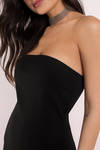 Side To Side Black Bodycon Dress