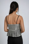 Sweet Belle Gingham Cami Top - Black