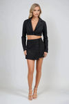 Urban Dreamer Cropped Blazer - Black