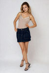 All Day Chic Denim Mini Skirt - Blue