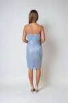 Luxe Touch Sequin Sleeveless Mini Dress - Blue