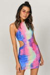 Wildly Attracted Blue Multi Bodycon Dress