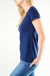 blue Relaxed Casual T-Shirt