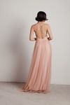 Here To Slay Blush Plunging Maxi Dress