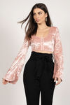 Witching Hour Blush Crop Top