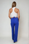 Cross Flow Straight Leg Pants - Cobalt Blue