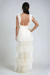 Halo Glow Tiered Tulle Maxi Dress - Cream