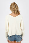 Play Date Cream Knit Long Sleeve Sweater