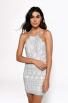 Give Me Your Love Grey Lace Bodycon Dress