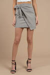 The Fifth Label Picnic Grey Multi Check Skirt