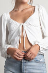 More Of This Ivory Tie Front Top