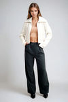 Polished Ease Ribbed Wool Jacket - Ivory