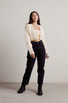 Sofie Ivory Sweater Tube Top & Cropped Cardigan Set