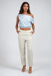 Breeze Babe Asymmetric Crop Top - Light Blue
