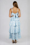 Garden Muse Floral Tiered Maxi Dress - Light Blue