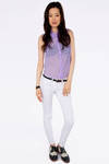 Frankly Bubbly Eyelet Top - Lilac