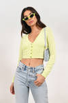 Hearts Align Lime Knit Top