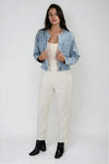 Modern Icon Cropped Denim Jacket - Lt Denim