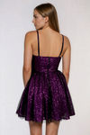 Spark Bright Tulle Sequin Mini Dress - Magenta