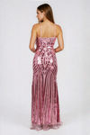 Allure Spark Sequin Bodycon Maxi Dress - Mauve