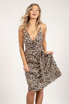 Lizzie Multi Leopard Print Midi Dress
