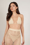 Jezabel Natural Crochet Skirt Set 