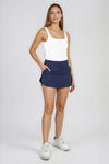 Wink Ready High Waist Pocket Mini Skirt - Navy