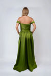 So Into You Ruched Bust Corset Maxi Dress - Olive