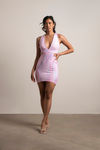 Asking You For A Dance Patterns on pink base Bodycon Dress