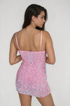 Alodia Sequin Cami Mini Dress - Pink