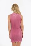 Color of Passion PINK Twist Pleated Dress