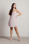 Nala Pink Floral Tie-Straps Babydoll Dress