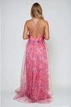 Soft Temptation Floral Sweetheart Maxi Dress - Pink