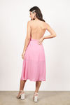 What I Want Pink Midi Dress