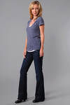 Purple Slate Pigment Relaxed Casual T-Shirt