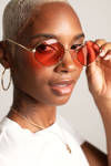 Gwen Red Diamond Color Tone Lens Sunglasses