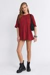Kendall Red Short T-Shirt Dress