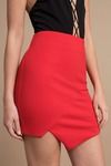 Lisa Red Mini Skirt