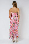 Sweet Romance Strapless Ruffled Maxi Dress - Rose Lavender